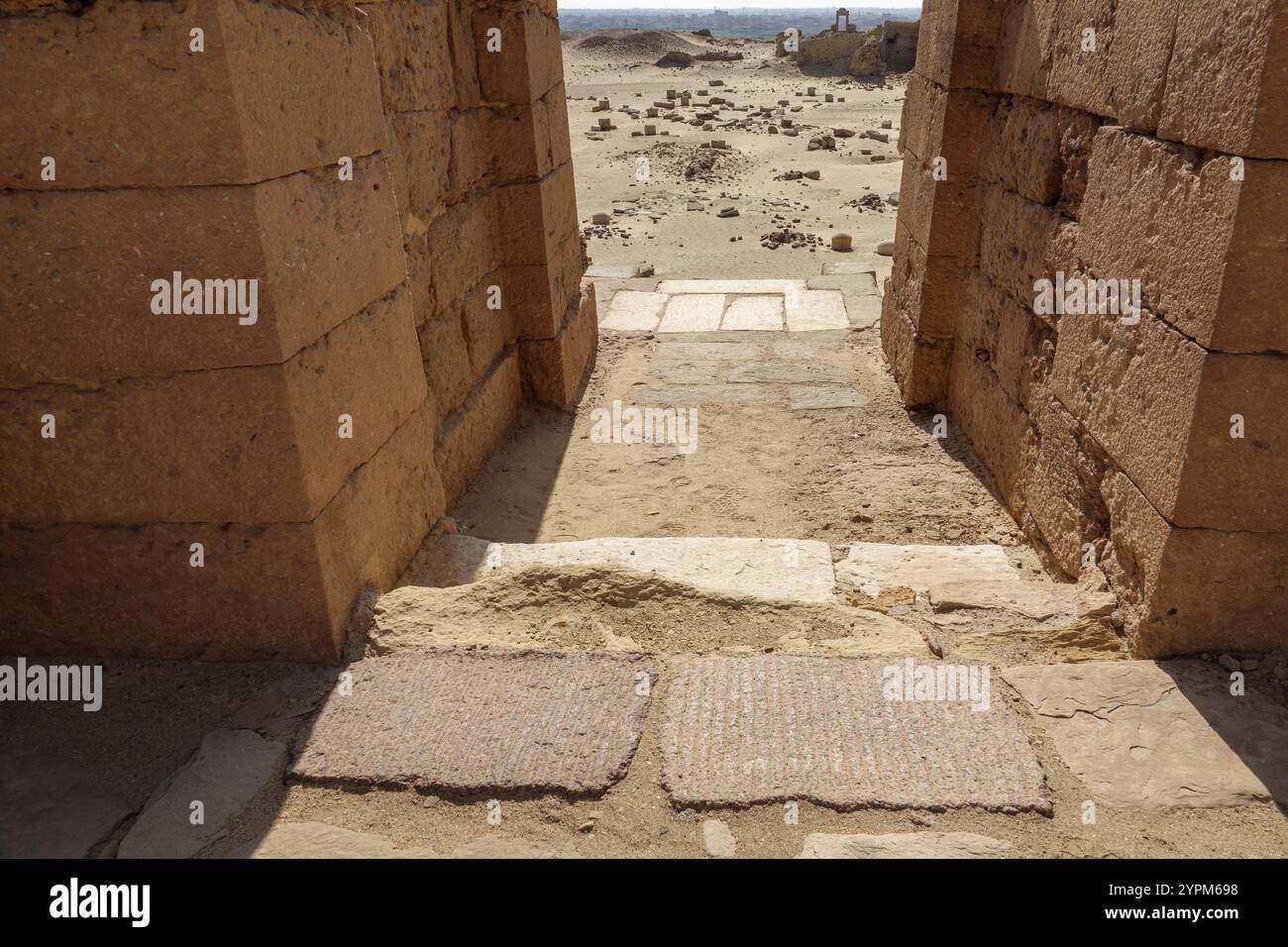 Das Antike Griechisch-Römische Karanis, Kom Aushim, Faiyum, Ägypten Stockfoto