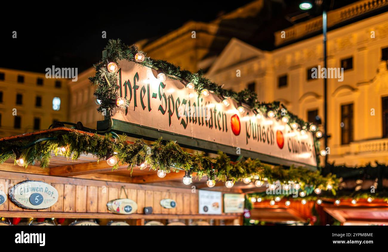 Wien zu Weihnachten, Österreich Stockfoto
