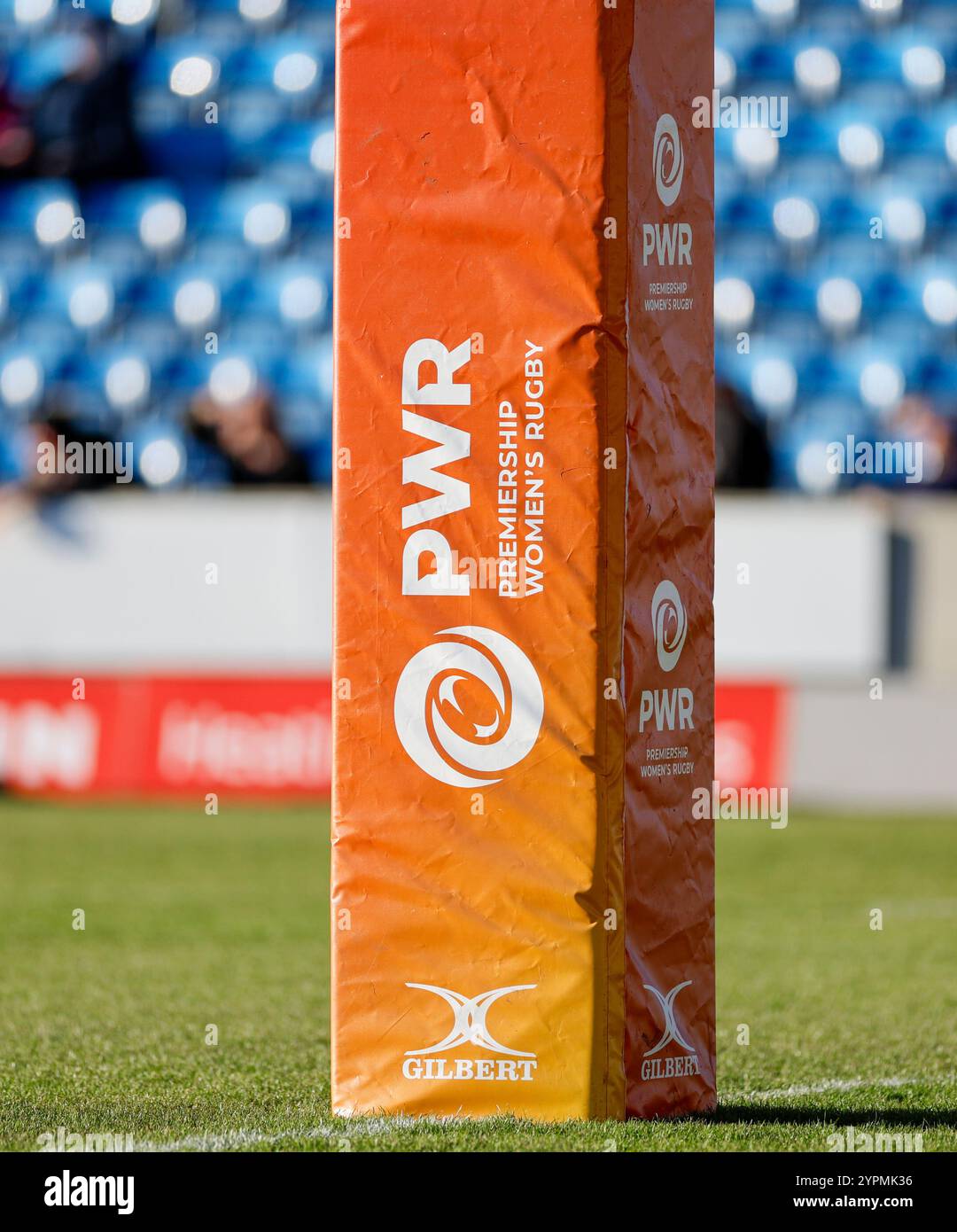 Dezember 2024; Salford Community Stadium, Salford, Lancashire, England; Allianz Premiership Womens Rugby, Sale Sharks versus Leicester Tigers; PWR-Sponsoren der Frauen-Rugby-Premier Stockfoto