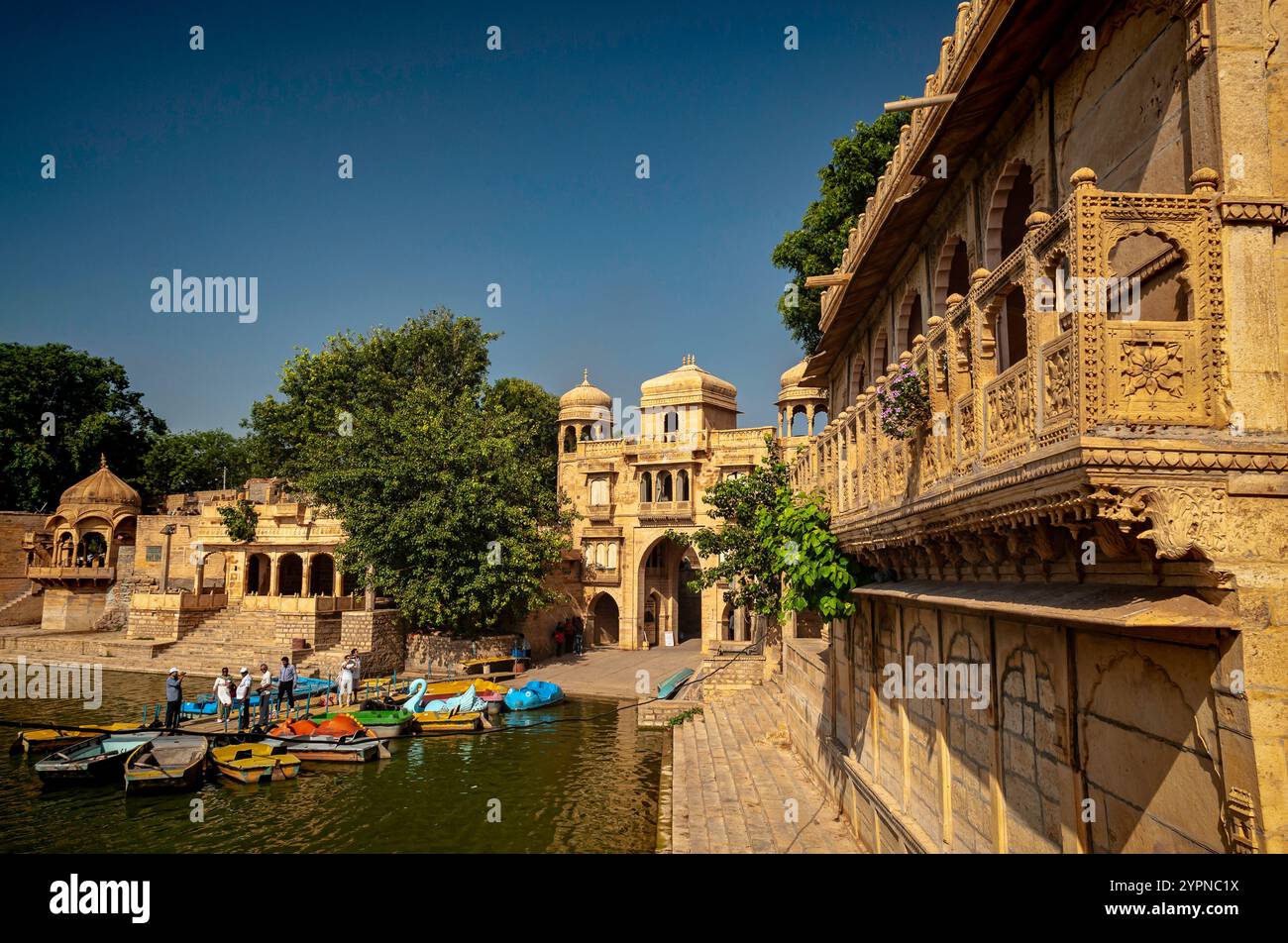 Gadisar Lake, Jaisalmer, Indien. September 2015 Stockfoto