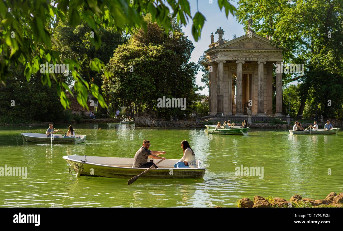Villa Borghese Rom Park Stockfoto