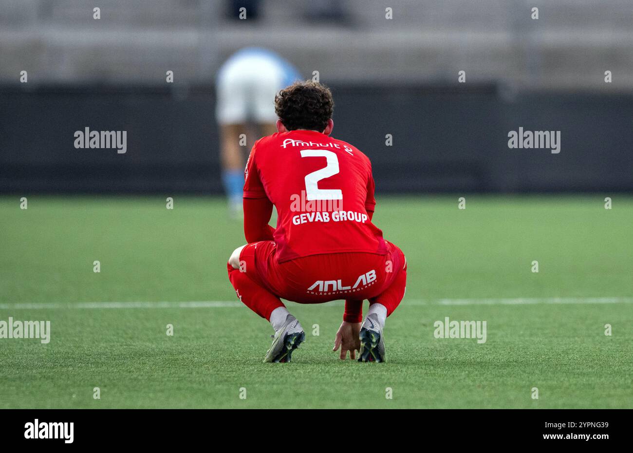 Malmoe, Schweden. Dezember 2024. Fabian Påhlman (2) von Torslanda IK, der während des Svenska Cupen Spiels zwischen Torslanda IK und Malmoe FF bei Malmoe Idrottsplats in Malmoe gesehen wurde. Quelle: Gonzales Photo/Alamy Live News Stockfoto