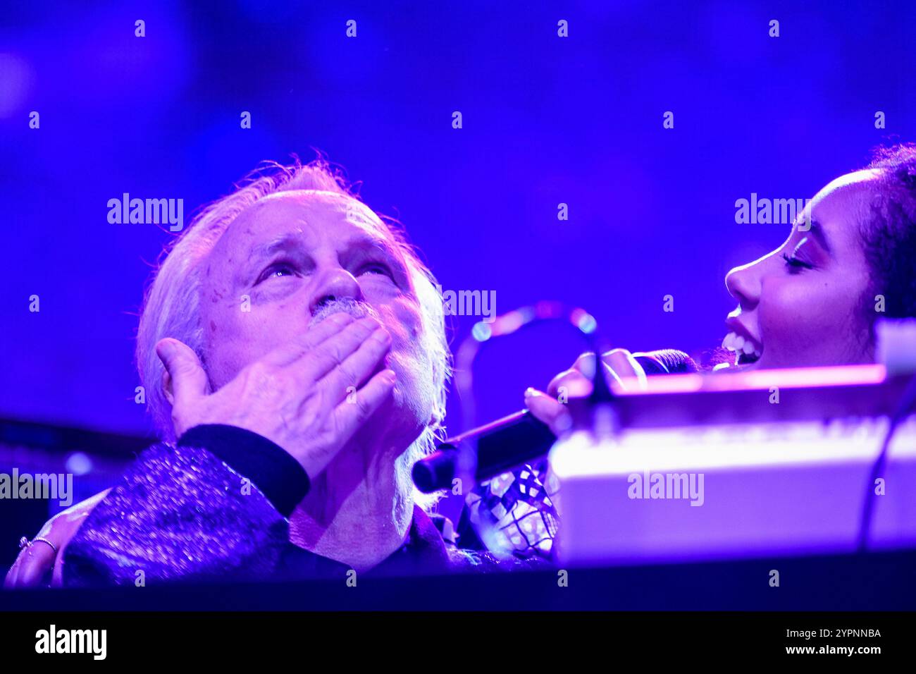 Le Celebre DJ Georgio Moroder en Concert au BSF der berühmte DJ Georgio Moroder tritt live beim Brüsseler Sommerfestival auf Stockfoto