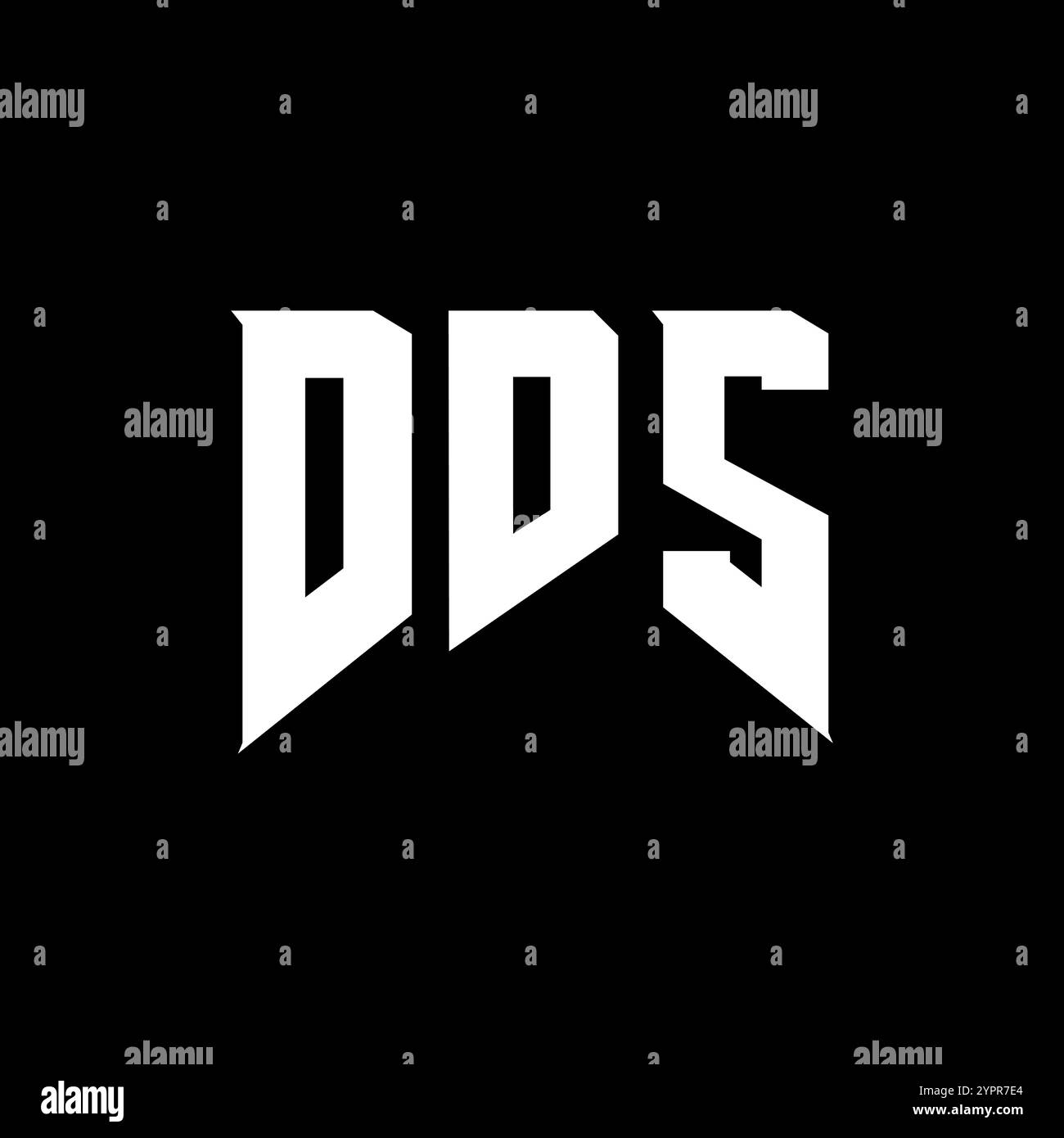 DDS-Letter-Logo für Technologieunternehmen. Schwarz-weiße Farbkombination mit DDS-Logo. DDS-Logo, DDS-Vektor, DDS-Design, DDS-Symbol, DDS-Alph Stock Vektor