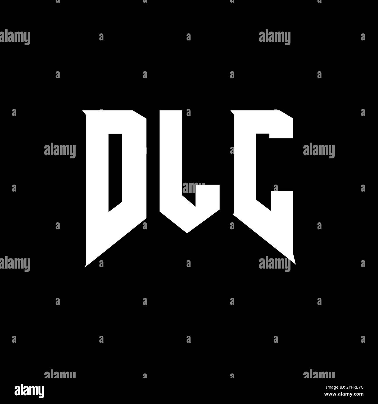 DLC-Letter-Logo für Technologieunternehmen. Schwarz-weiße Farbkombination mit DLC-Logo. DLC-Logo, DLC-Vektor, DLC-Design, DLC-Symbol, DLC-Alph Stock Vektor