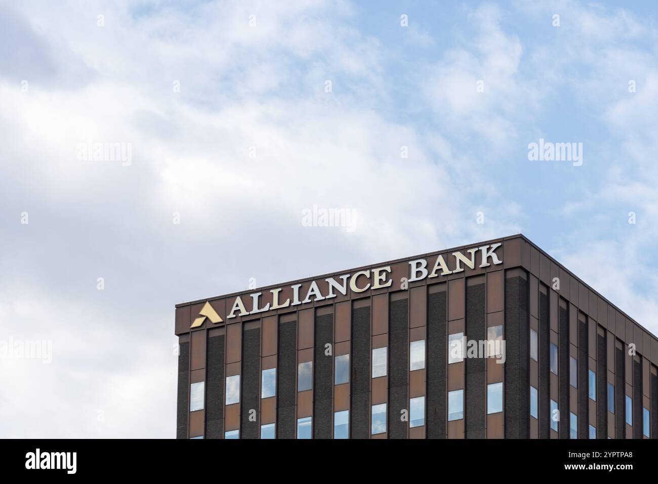 St Paul, Minnesota, USA - 5. Mai 2023: Alliance Bank Center on 5th St E in St Paul, Minnesota, USA. Stockfoto