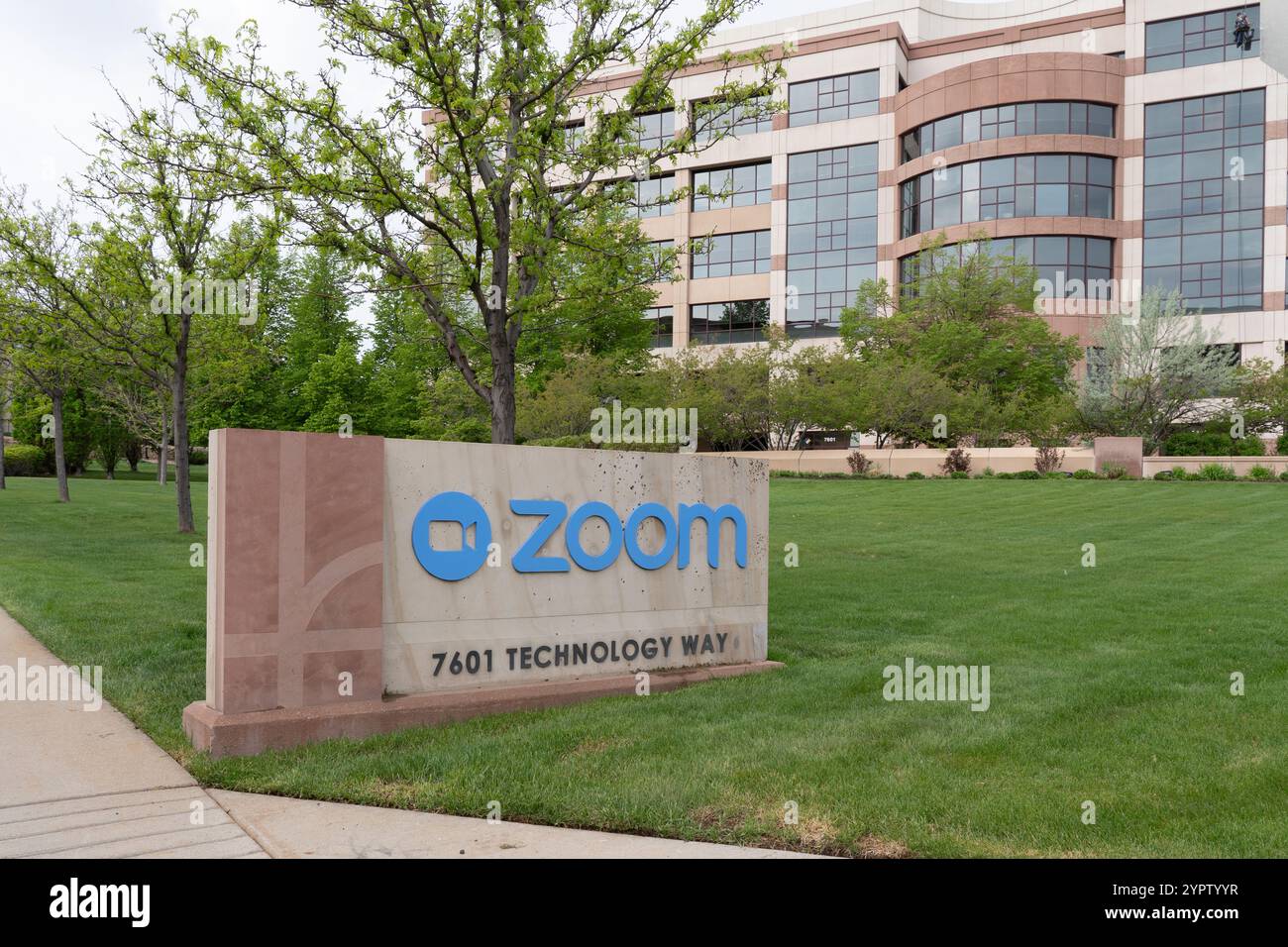 Zoom-Büro in Denver, Colorado, USA Stockfoto