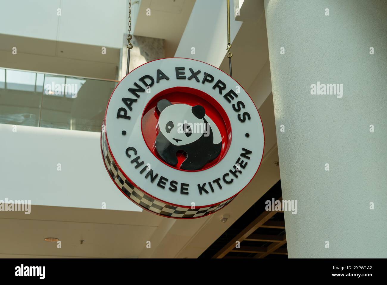 Nahaufnahme des Panda Express signis gesehen. Scottsdale, Arizona, USA. Stockfoto