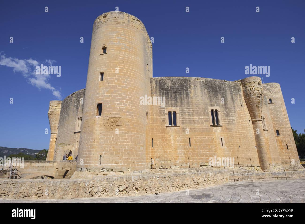 Castillo de Bellver, siglo XIV, estilo gotico, Mallorca, balearen, Spanien, Europa Stockfoto
