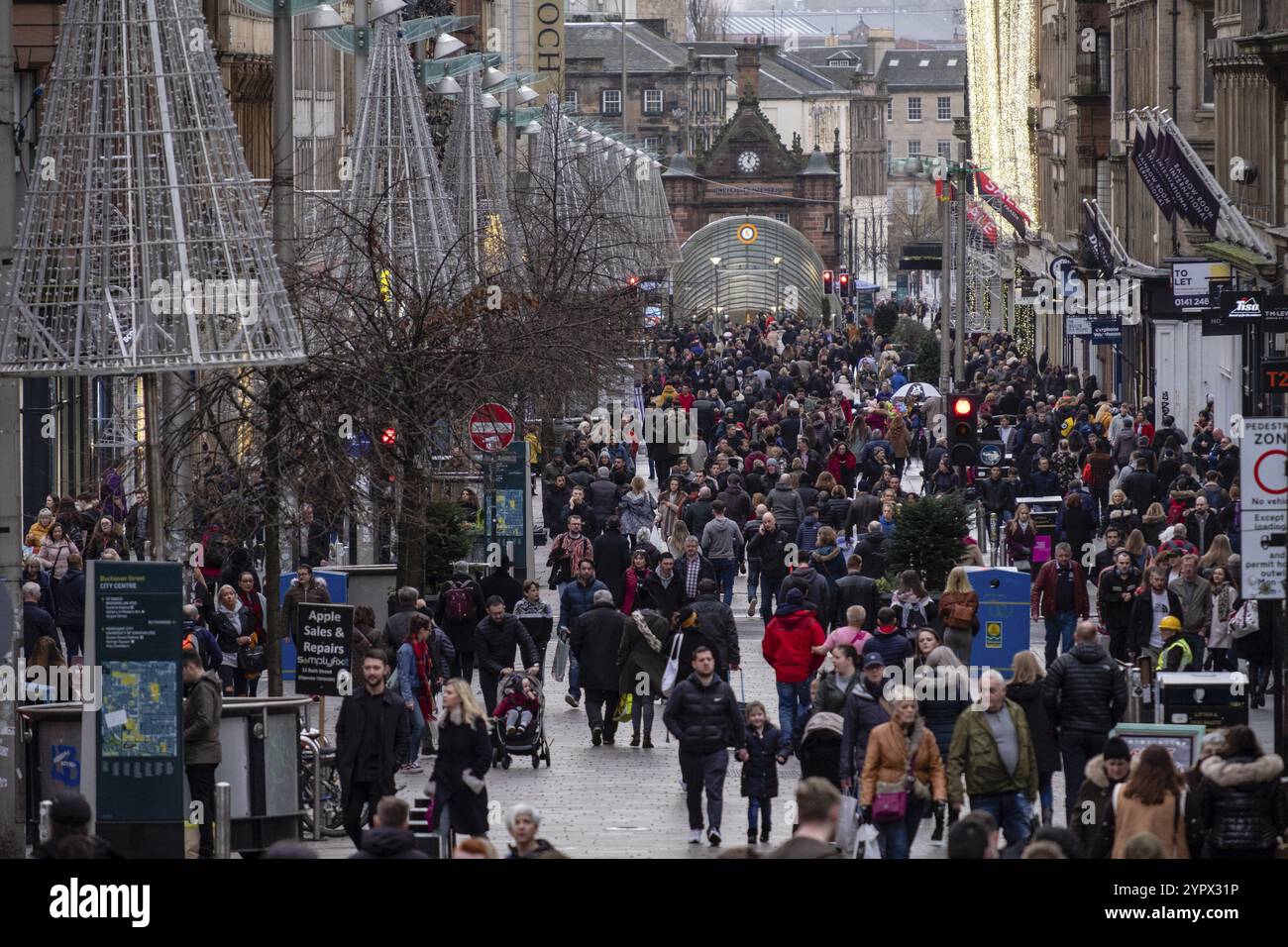 Buchanan Street, Glasgow, Escocia, Reino Unido Stockfoto