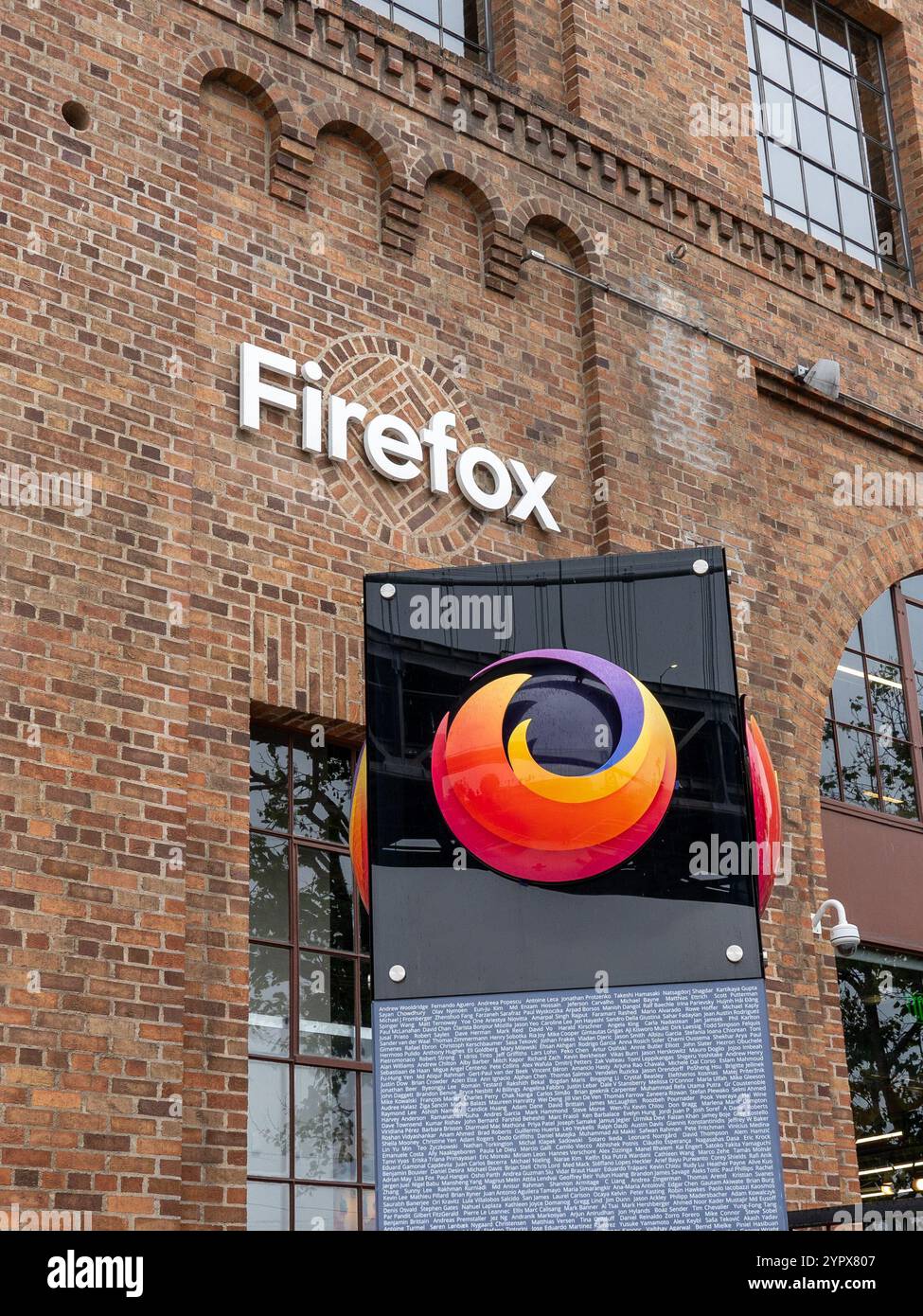 Hauptsitz von Firefox in San Francisco, Kalifornien, USA Stockfoto