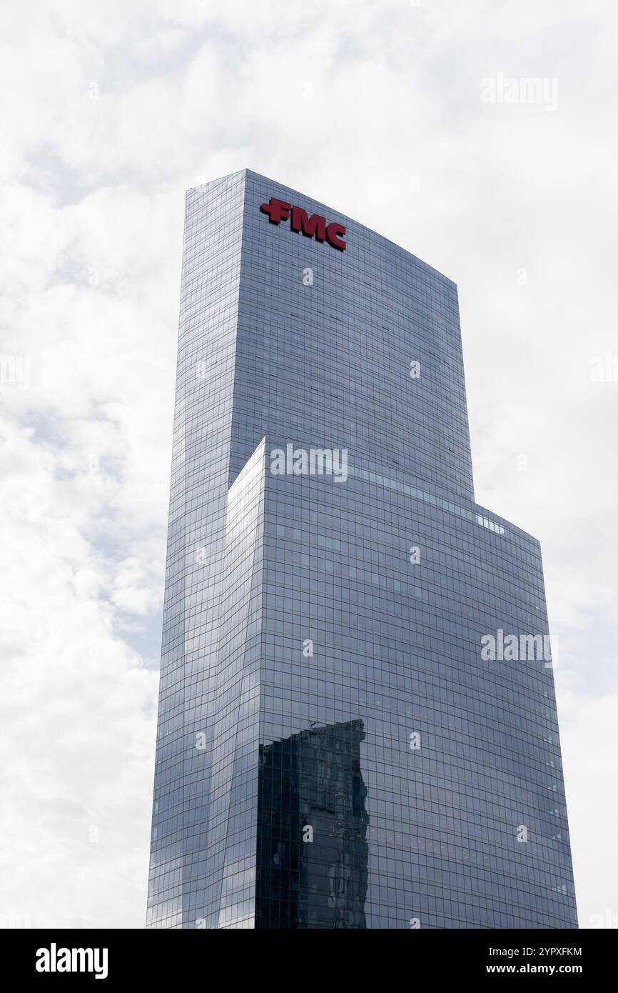 Hauptsitz der FMC Corporation in Philadelphia, Pennsylvania, USA. Stockfoto