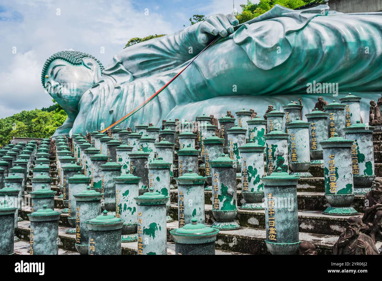 Liegender Buddha-Statue Sasaguri Fukuoka Japan Stockfoto