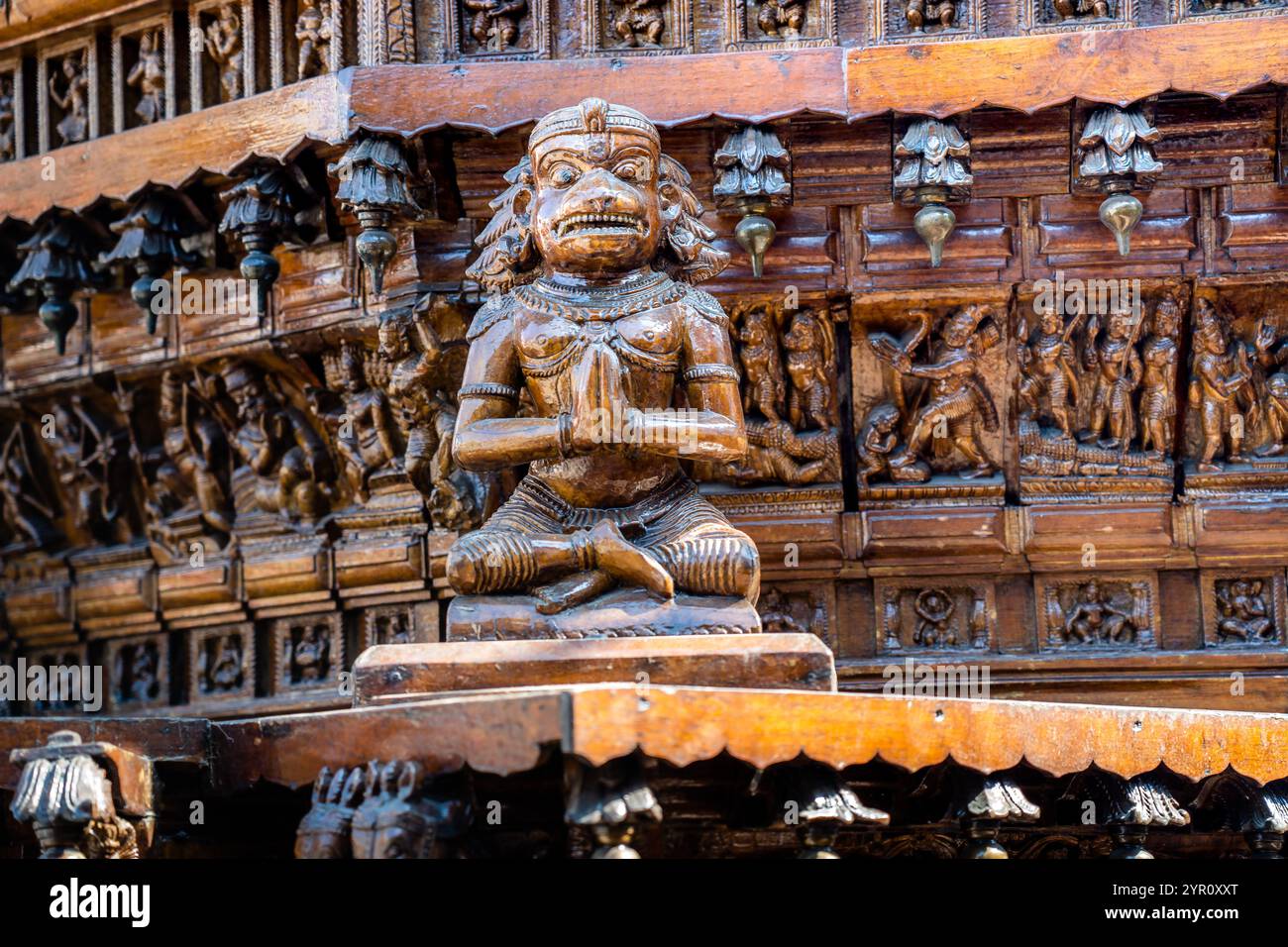 Kalpathi Ratholsavam (Kalpathi Chariot Festival) ist ein jährlich stattfindendes Hindutempel in der Kalpathy of Palakkad im indischen Bundesstaat Kerala. Stockfoto