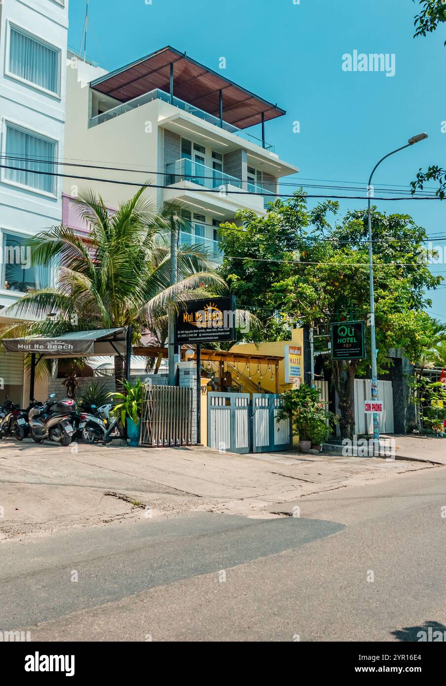 Mui ne, Vietnam - 7. Oktober 2024 - Straßen im Ferienort Mui ne Stockfoto