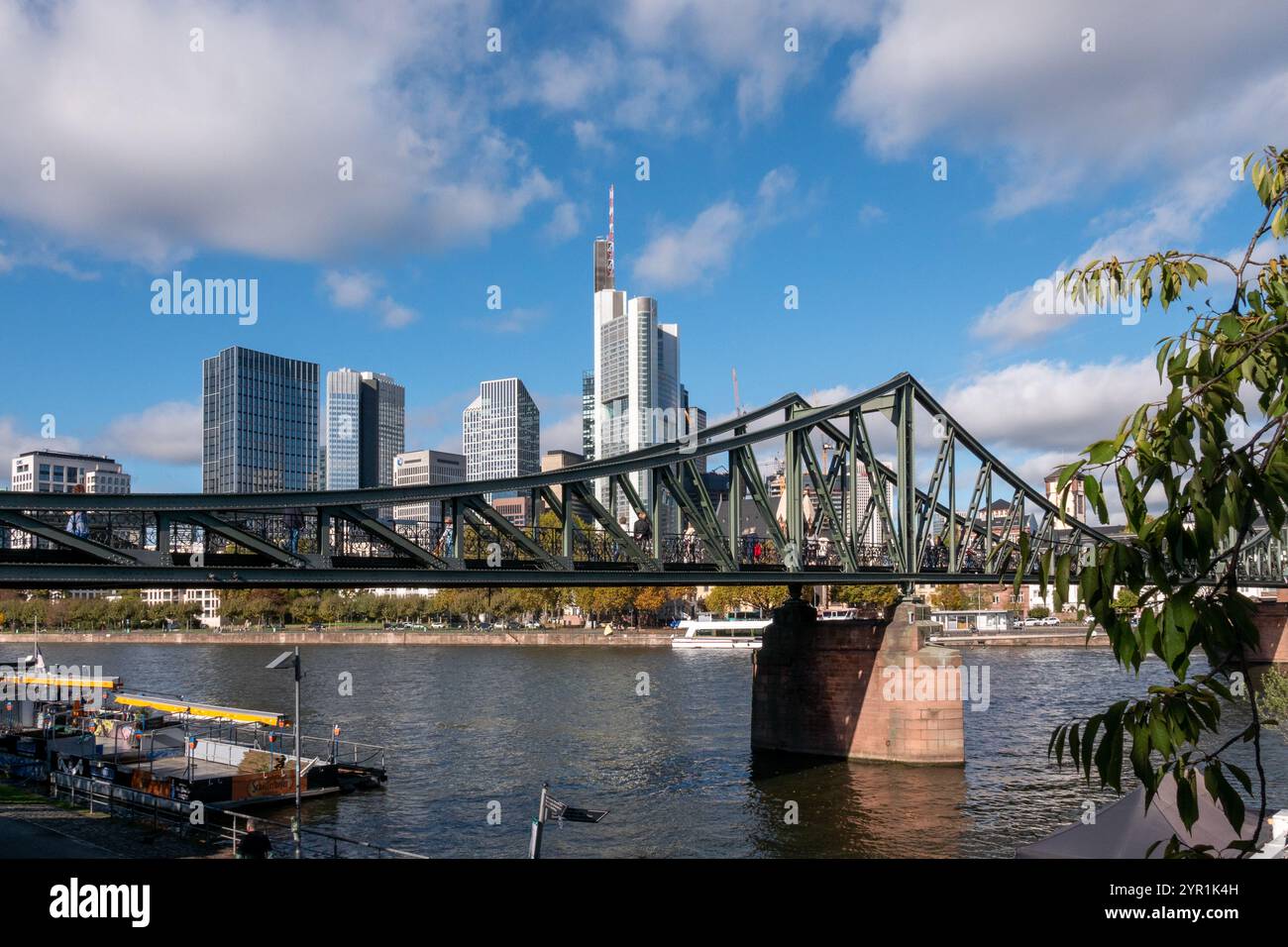 Eiserner Steg, Main, Frankfurt, Deutschland Stockfoto