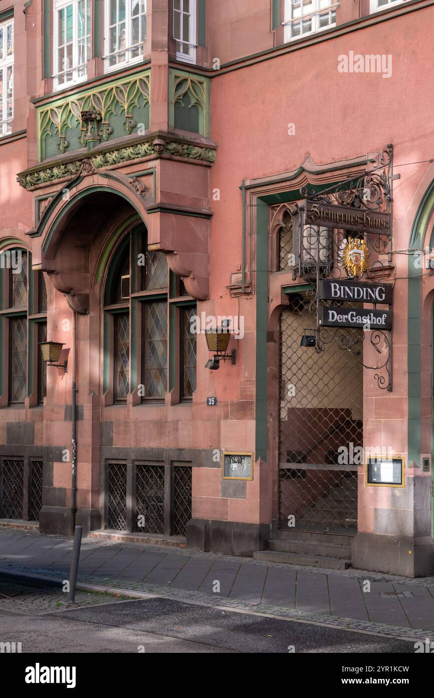 Altstadt Ladenfront, Frankfurt, Deutschland Stockfoto