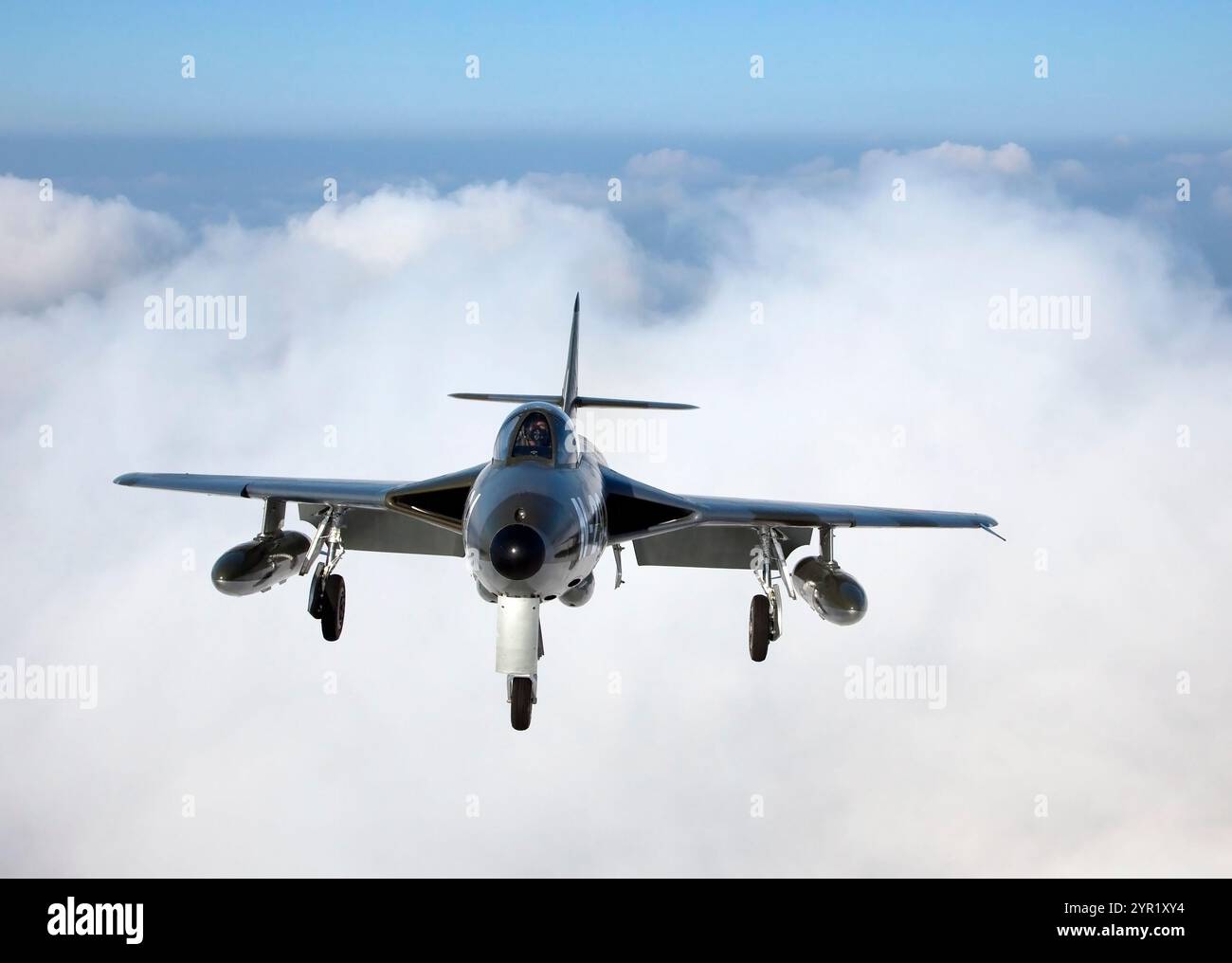 N-294 Hawker Hunter F6A Air-Air-Fotoshooting Stockfoto