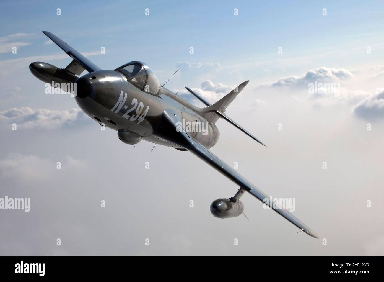 N-294 Hawker Hunter F6A Air-Air-Fotoshooting Stockfoto