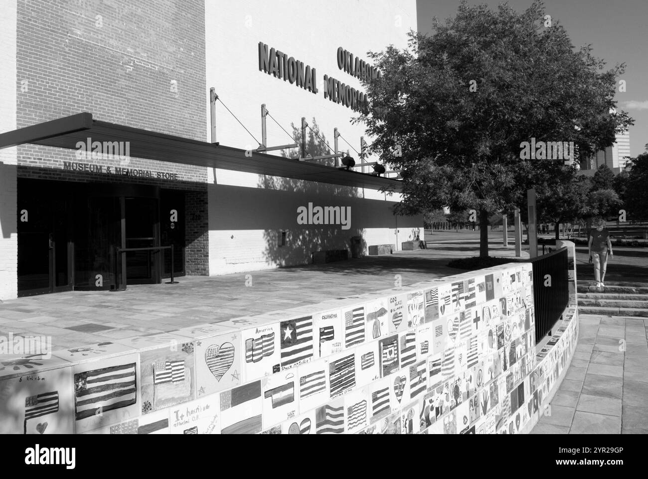 Oklahoma City National Memorial Museum, eine Hommage an die Opfer des Bombenanschlags von 1995. Stockfoto