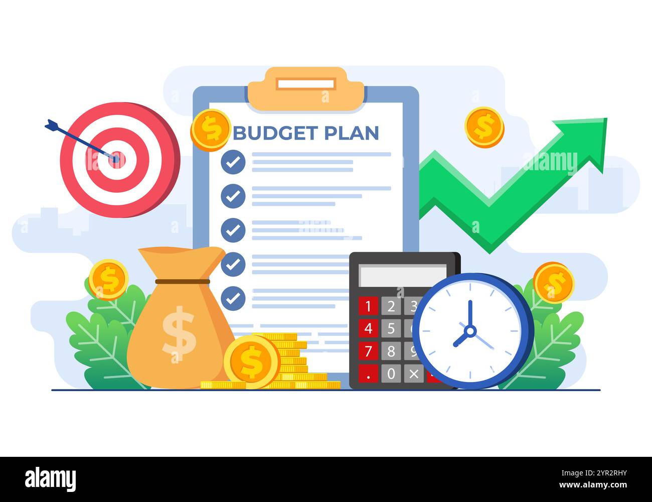 Finanzdiagramme, Diagramme und Diagramme, Geschäftsanalyse, Marktforschung, Investitions- und Budgetplan, Marktanalysen, Statistiken, digitales Geschäft Stock Vektor