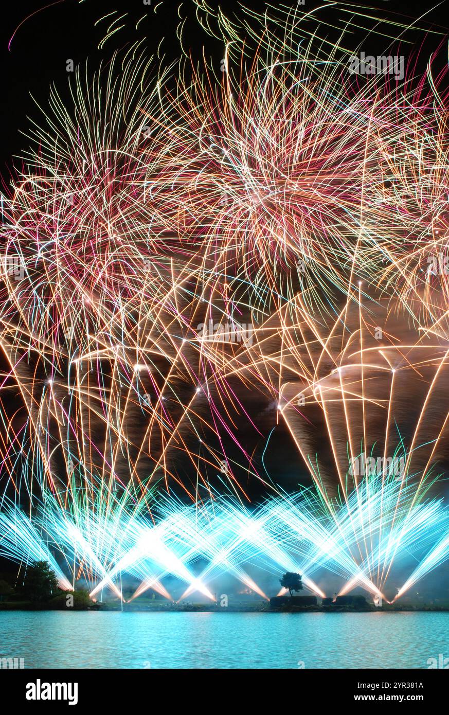 Flashpoint Fireworks Southport British Musical Fireworks Championships Stockfoto