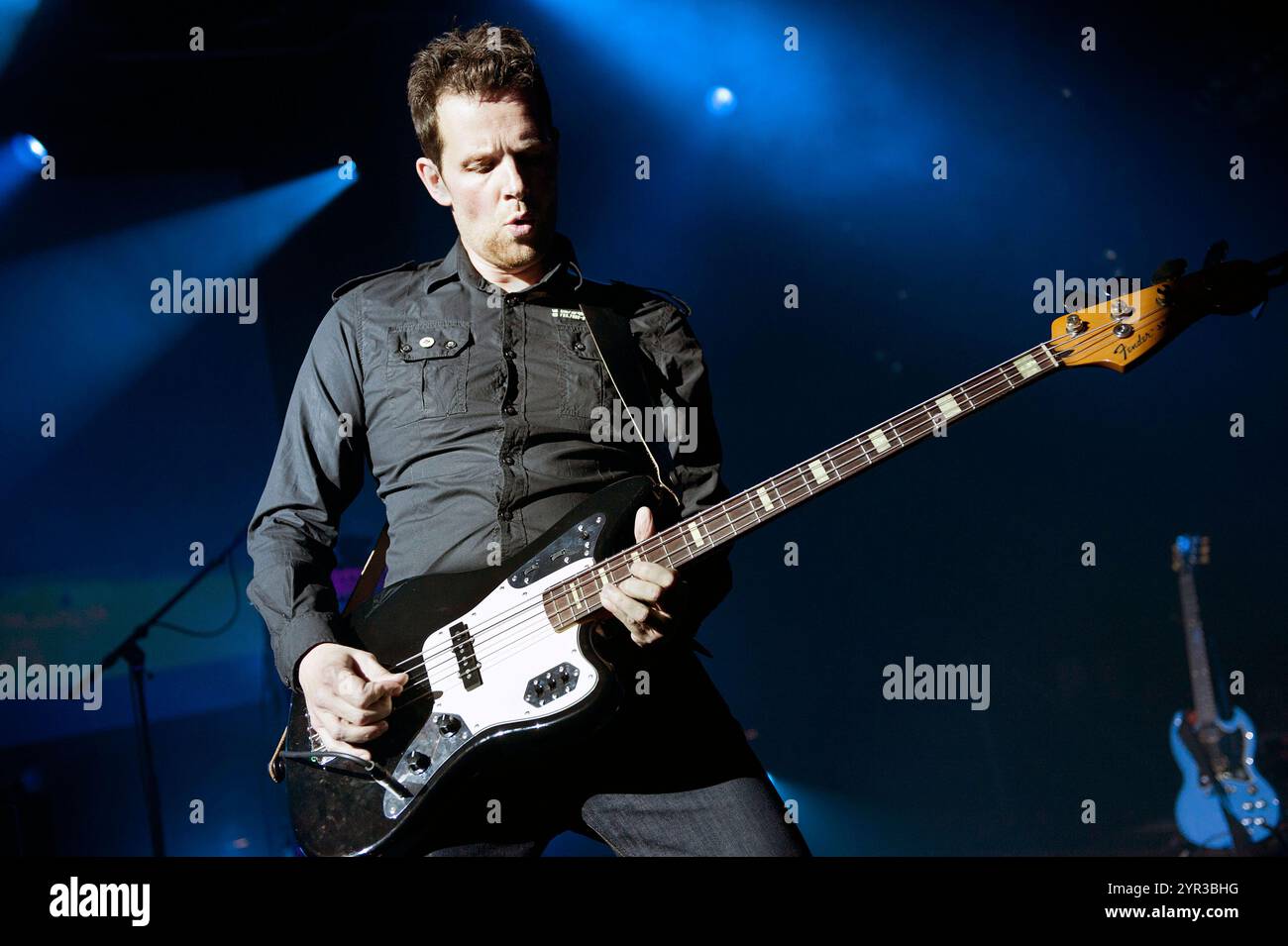 Die britische Rockband New Order gastierte am 29. April 2012 im Birmingham Ballroom. Tom Chapman Bass. Stockfoto