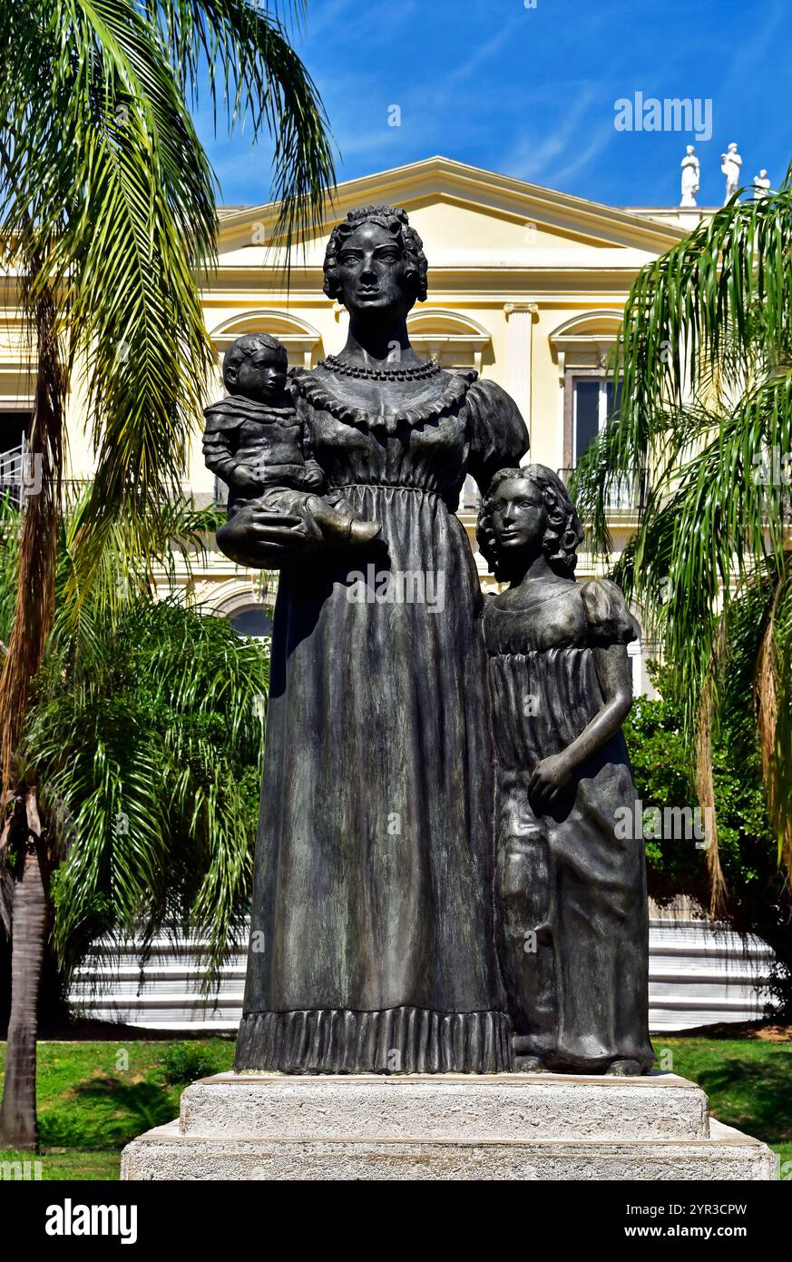 RIO DE JANEIRO, BRASILIEN – 26. November 2024: D. Carolina Josefa Leopoldina, erste Kaiserin von Brasilien, mit ihren Kindern Stockfoto