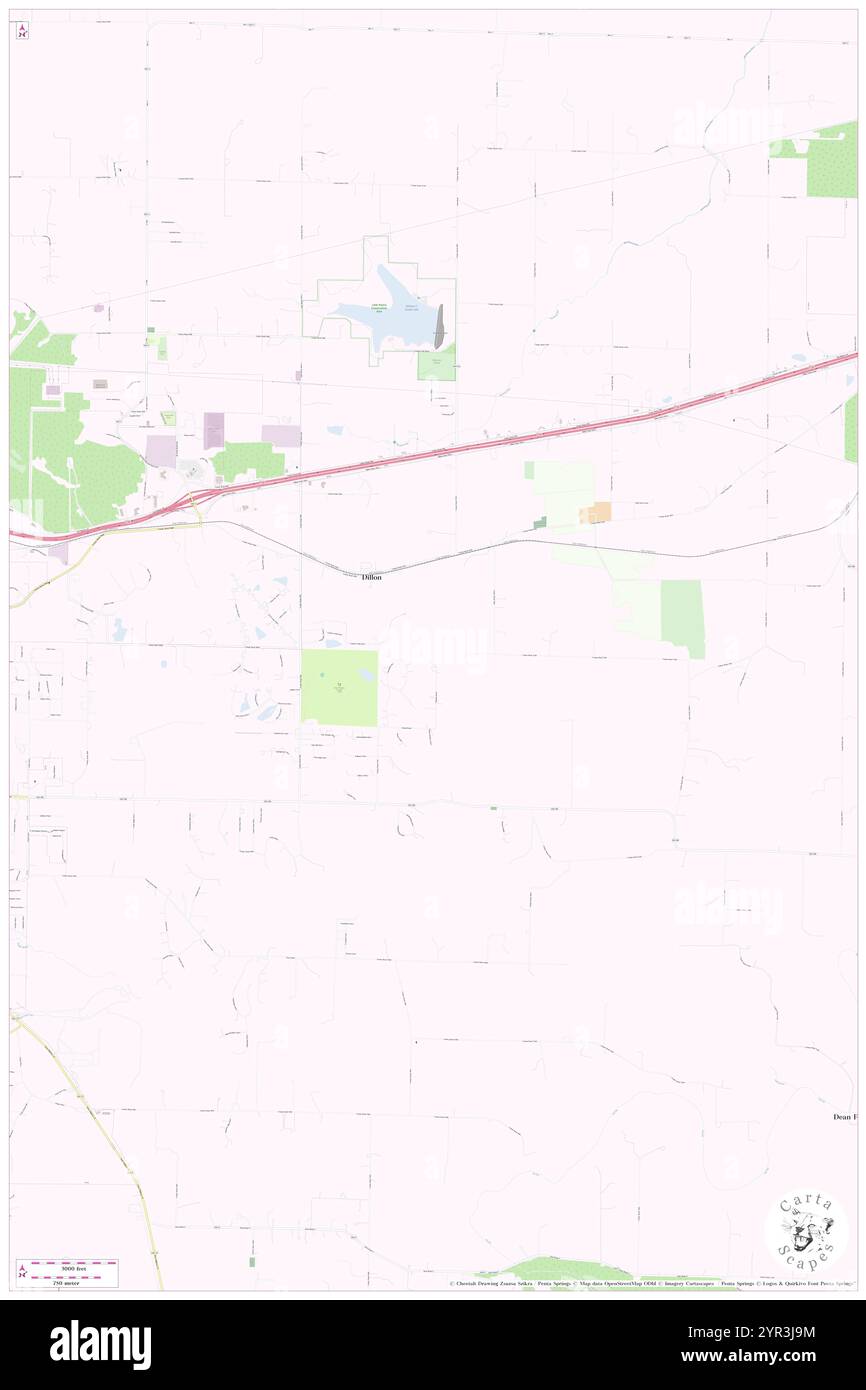 Township of Dillon, Phelps County, USA, Vereinigte Staaten, Missouri, n 37 57' 54''', S 91 41' 26'', Karte, Cartascapes Map, veröffentlicht 2024. Erkunden Sie Cartascapes, eine Karte, die die vielfältigen Landschaften, Kulturen und Ökosysteme der Erde enthüllt. Reisen Sie durch Zeit und Raum und entdecken Sie die Verflechtungen der Vergangenheit, Gegenwart und Zukunft unseres Planeten. Stockfoto