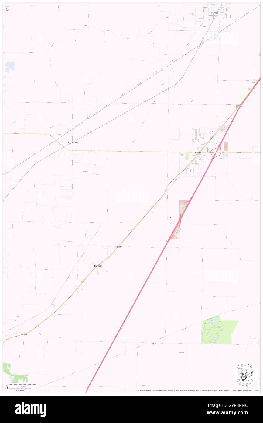 Township of Hamel, Madison County, USA, USA, Illinois, n 38 52' 30''', S 89 52' 16'', Karte, Cartascapes Map, veröffentlicht 2024. Erkunden Sie Cartascapes, eine Karte, die die vielfältigen Landschaften, Kulturen und Ökosysteme der Erde enthüllt. Reisen Sie durch Zeit und Raum und entdecken Sie die Verflechtungen der Vergangenheit, Gegenwart und Zukunft unseres Planeten. Stockfoto