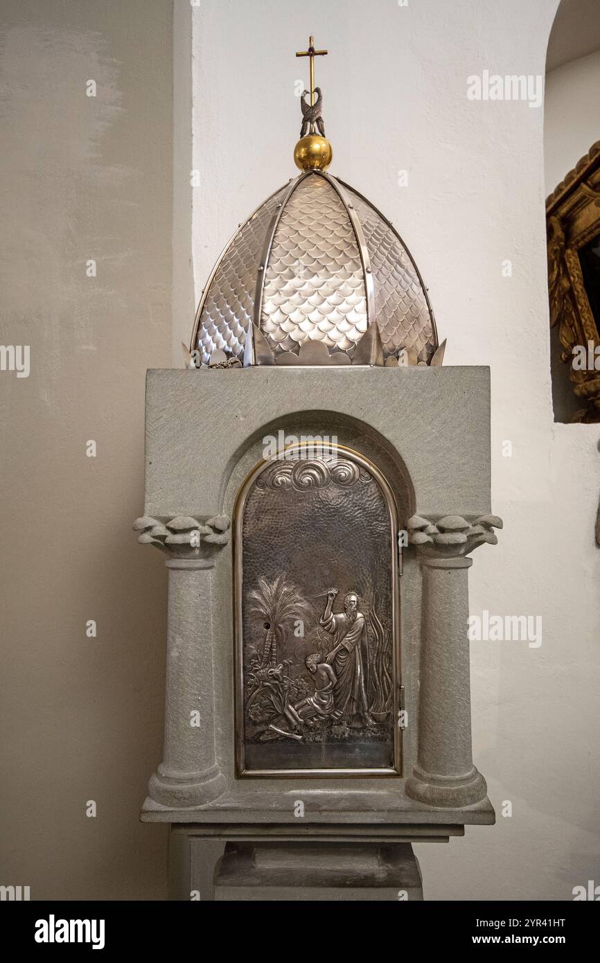 Tabernakel in SS. Kirche Annunziata, Kloster der SS. Trinità, Poppi, Arezzo, Toskana, Italien Stockfoto