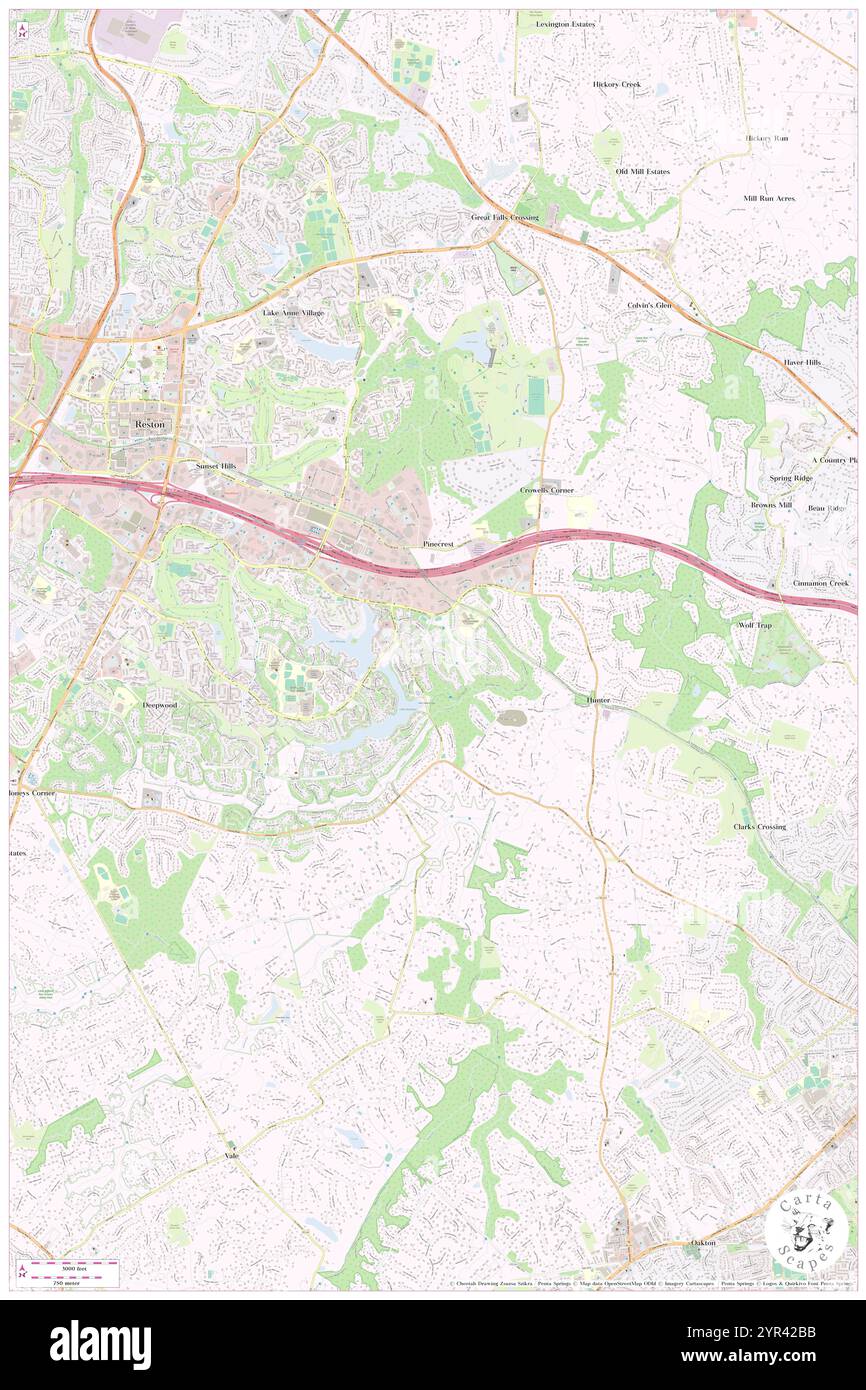 Hunter Mill District, Fairfax County, USA, USA, Virginia, n 38 56' 15'', S 77 19' 27'', Karte, Cartascapes Map, veröffentlicht 2024. Erkunden Sie Cartascapes, eine Karte, die die vielfältigen Landschaften, Kulturen und Ökosysteme der Erde enthüllt. Reisen Sie durch Zeit und Raum und entdecken Sie die Verflechtungen der Vergangenheit, Gegenwart und Zukunft unseres Planeten. Stockfoto