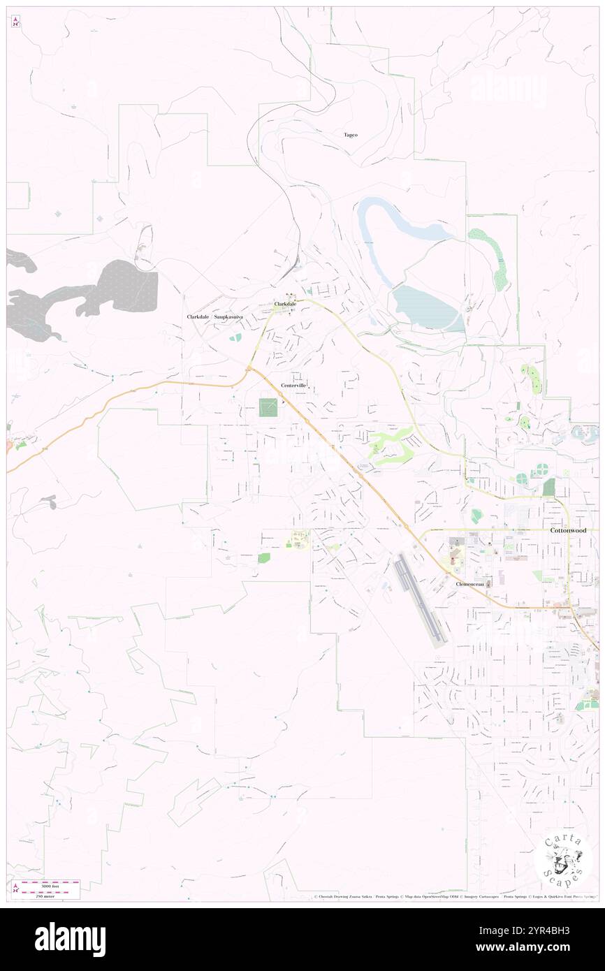 Stadt Clarkdale, Yavapai County, USA, Vereinigte Staaten, Arizona, n 34 45' 0'', S 112 3' 17'', Karte, Cartascapes Map, veröffentlicht 2024. Erkunden Sie Cartascapes, eine Karte, die die vielfältigen Landschaften, Kulturen und Ökosysteme der Erde enthüllt. Reisen Sie durch Zeit und Raum und entdecken Sie die Verflechtungen der Vergangenheit, Gegenwart und Zukunft unseres Planeten. Stockfoto