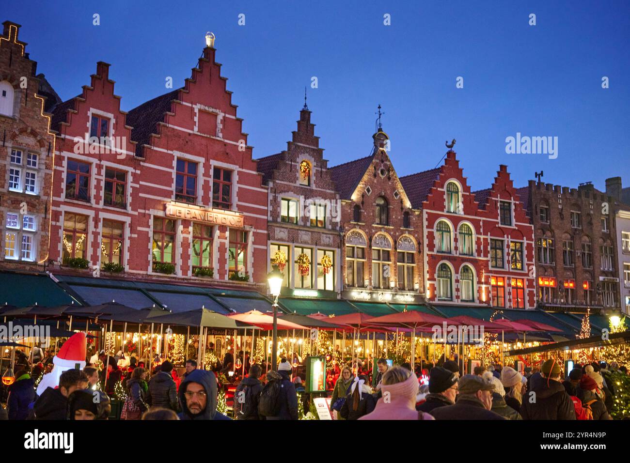 Brügge Weihnachtsmarkt, Belgien Stockfoto