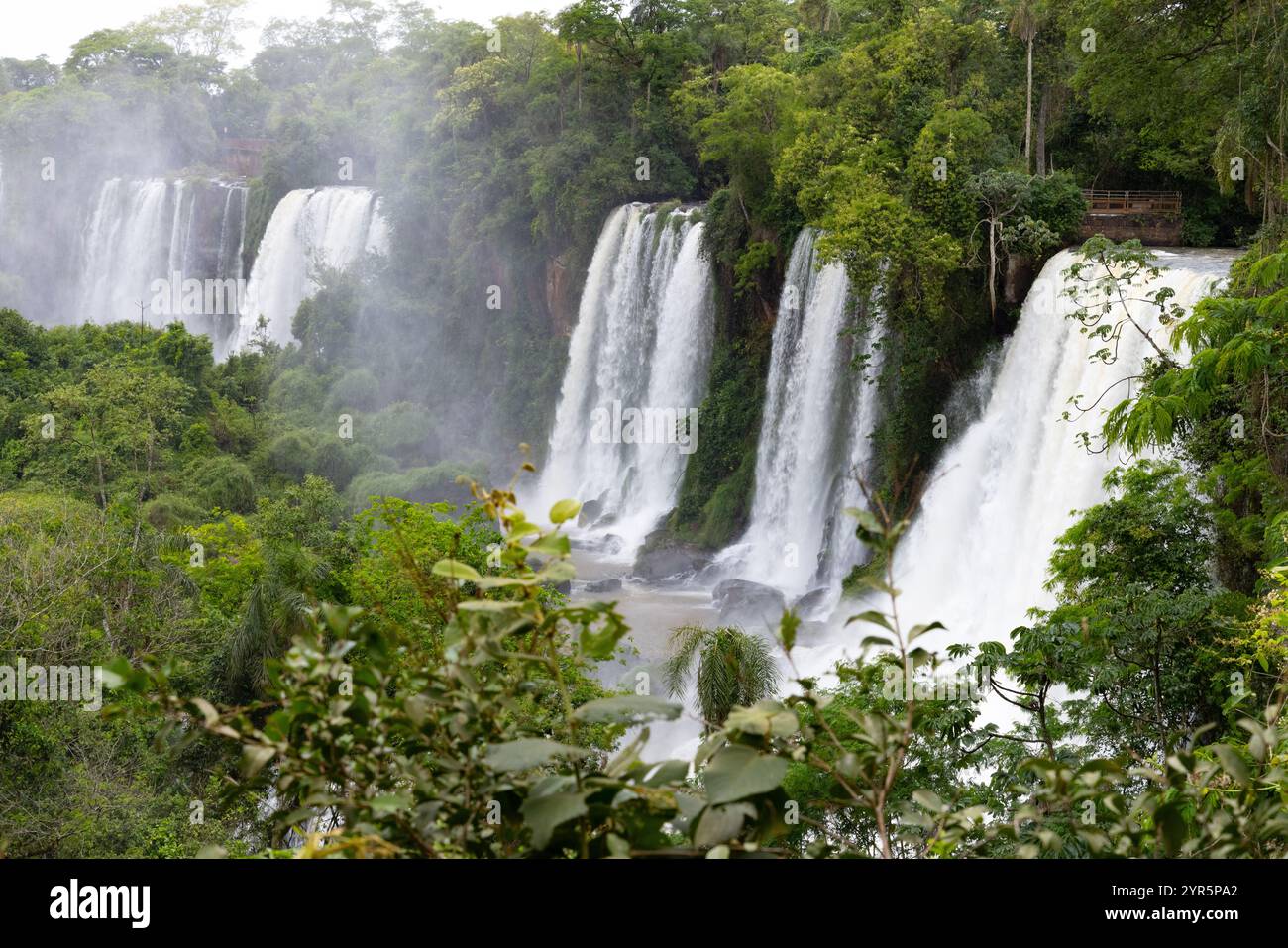 Iguazu Falls Argentinien Seite, mehrere Wasserfälle Natur Landschaft, Argentinien Landschaft, Argentinien Südamerika Reisen Stockfoto