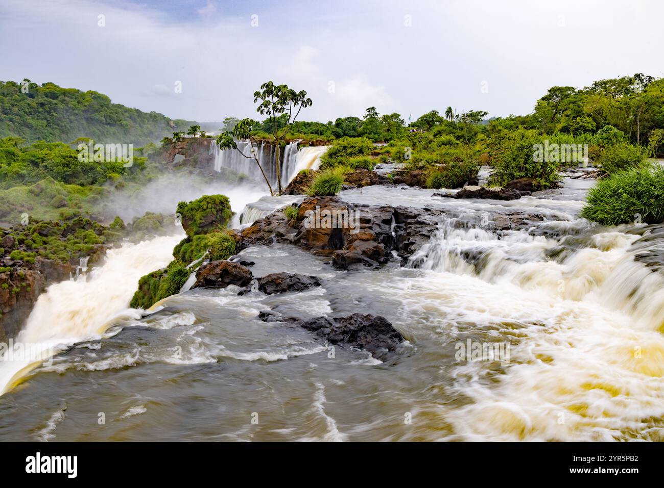 Iguazu Falls Argentinien Seite, mehrere Wasserfälle Natur Landschaft, Argentinien Landschaft, Argentinien Südamerika Reisen Stockfoto