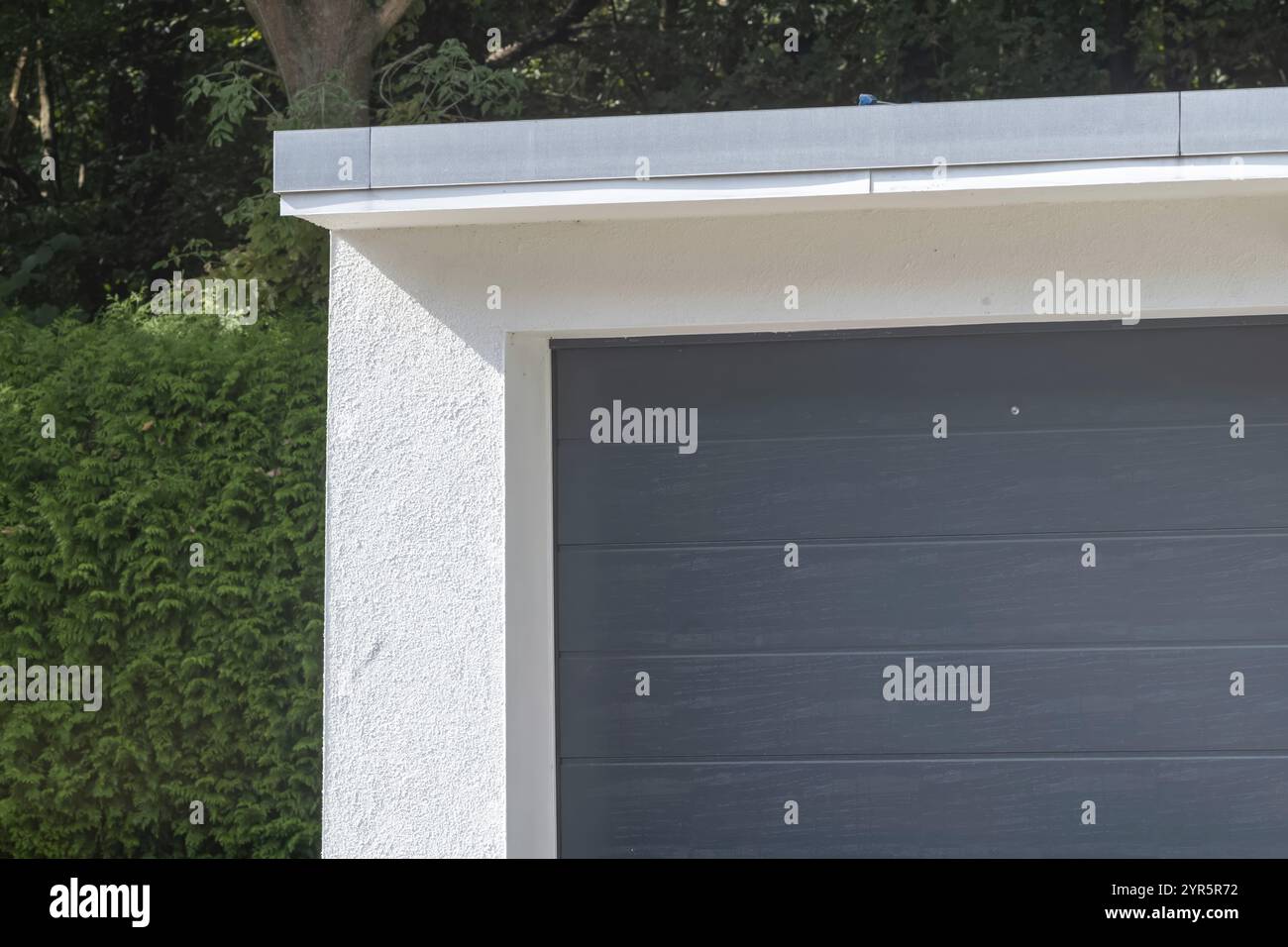 Teil einer Autogarage Stockfoto