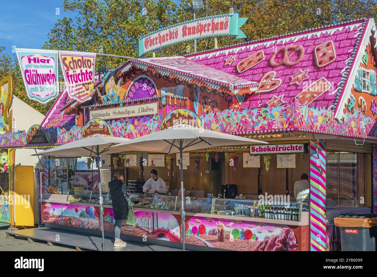 Eberhardts Knusperhaus, Katreinemarkt, Kempten, Allgaeu, Bayern, Deutschland, Europa Stockfoto