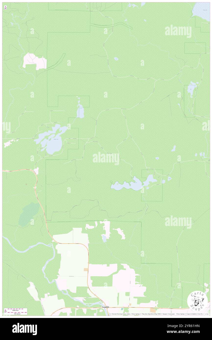 Town of Wolf River, Langlade County, USA, USA, Wisconsin, n 45 14' 27'', S 88 43' 57'', Karte, Cartascapes Map, veröffentlicht 2024. Erkunden Sie Cartascapes, eine Karte, die die vielfältigen Landschaften, Kulturen und Ökosysteme der Erde enthüllt. Reisen Sie durch Zeit und Raum und entdecken Sie die Verflechtungen der Vergangenheit, Gegenwart und Zukunft unseres Planeten. Stockfoto