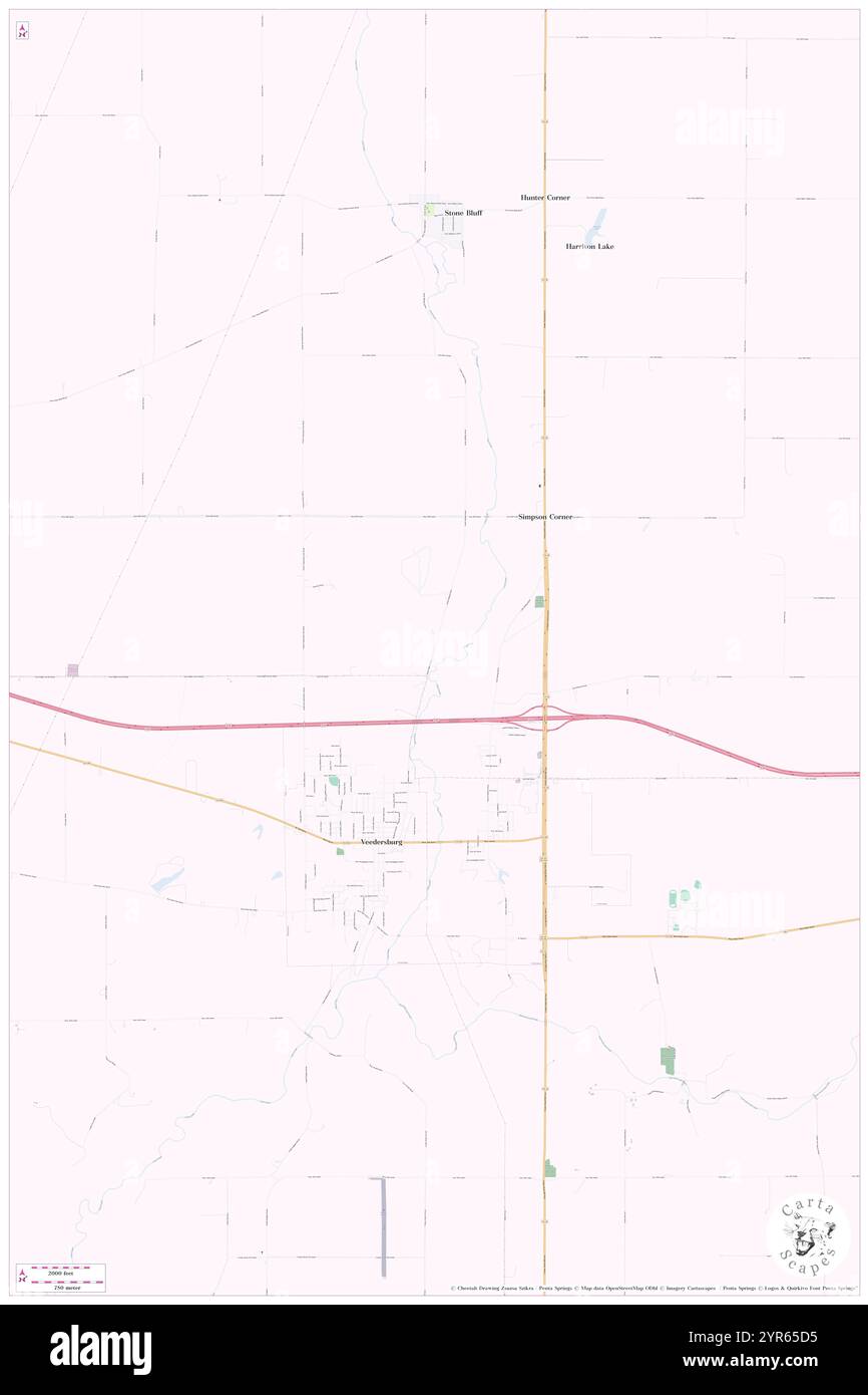 Township von Van Buren, Fountain County, USA, USA, Indiana, n 40 7' 48''', S 87 15' 22'', Karte, Cartascapes Map, veröffentlicht 2024. Erkunden Sie Cartascapes, eine Karte, die die vielfältigen Landschaften, Kulturen und Ökosysteme der Erde enthüllt. Reisen Sie durch Zeit und Raum und entdecken Sie die Verflechtungen der Vergangenheit, Gegenwart und Zukunft unseres Planeten. Stockfoto