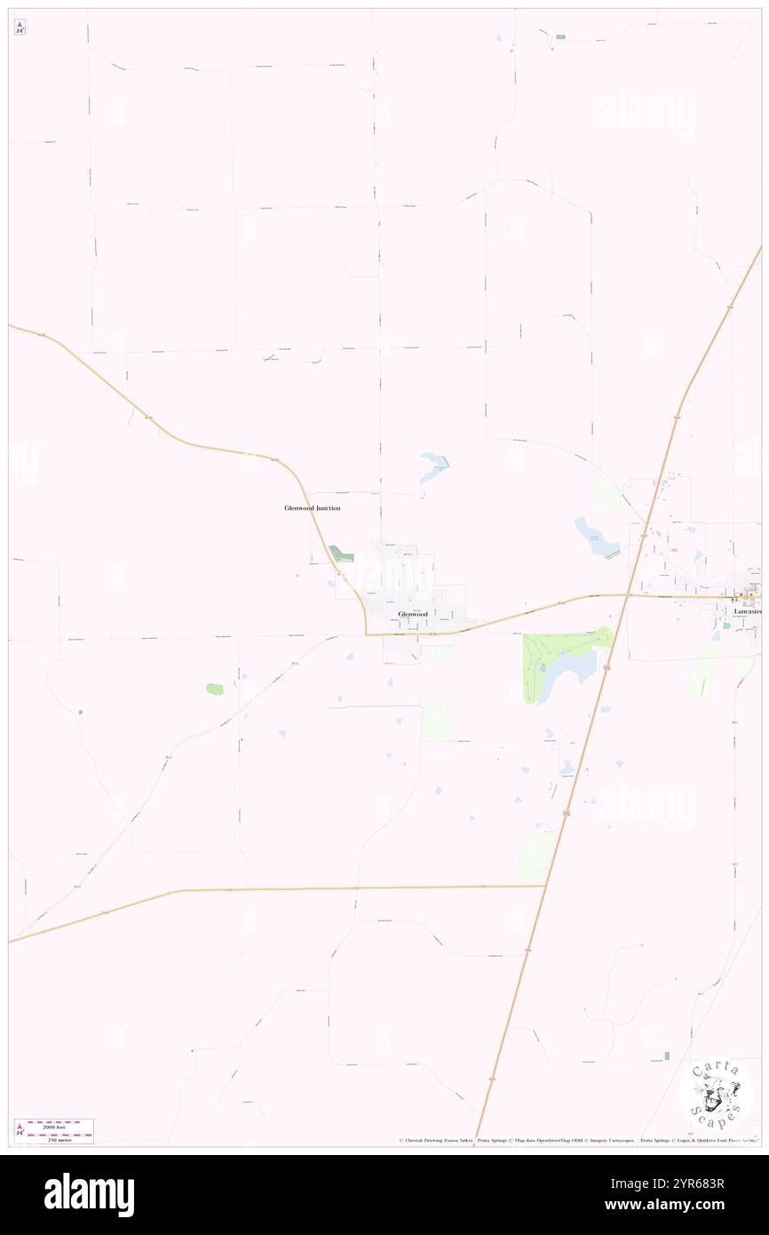 Village of Glenwood, Schuyler County, USA, USA, Missouri, n 40 31' 27'', S 92 34' 35'', Karte, Cartascapes Map, veröffentlicht 2024. Erkunden Sie Cartascapes, eine Karte, die die vielfältigen Landschaften, Kulturen und Ökosysteme der Erde enthüllt. Reisen Sie durch Zeit und Raum und entdecken Sie die Verflechtungen der Vergangenheit, Gegenwart und Zukunft unseres Planeten. Stockfoto