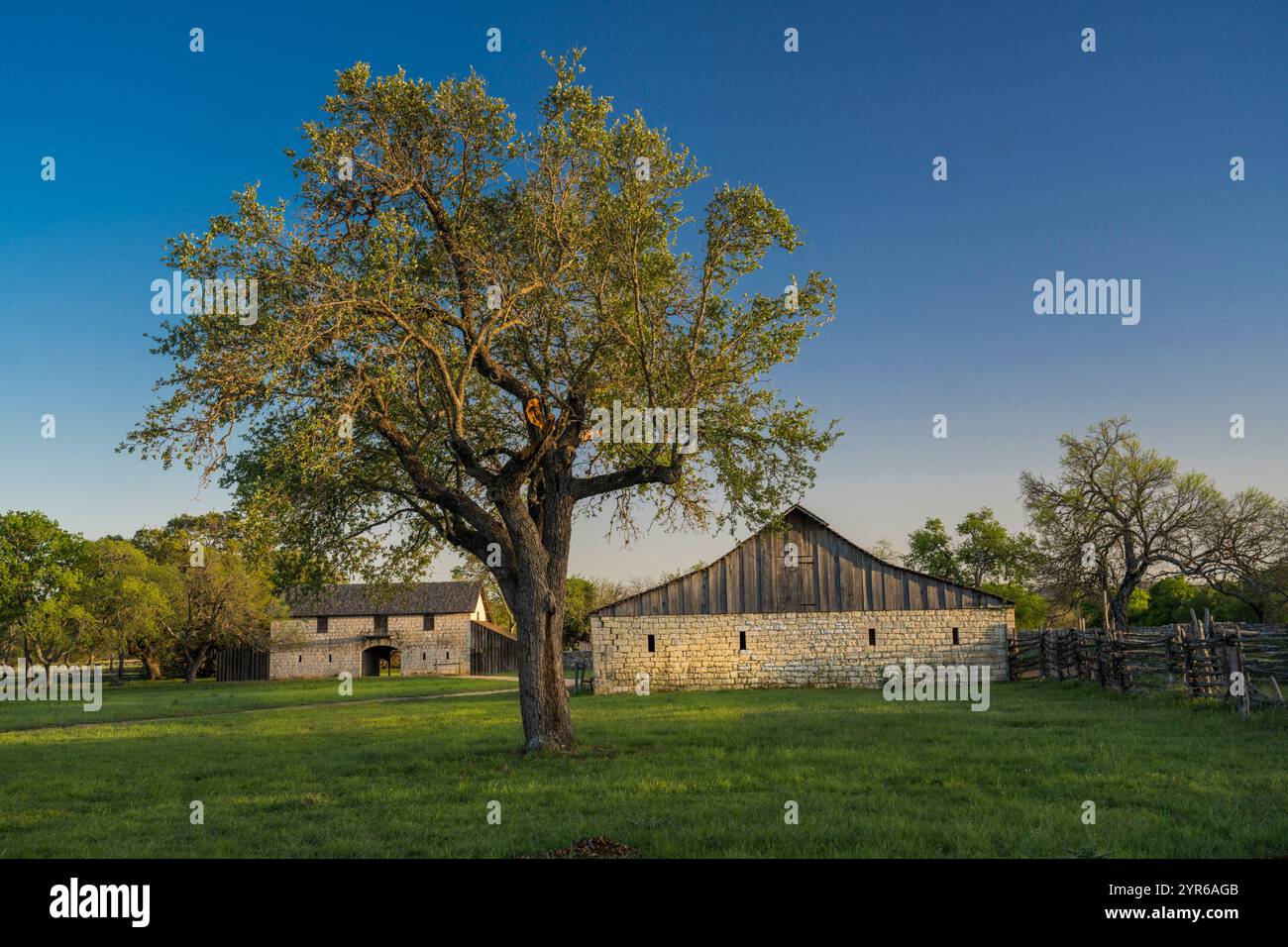APRIL 2021, JOHNSON CITY, TEXAS, USA – Besuch von Johnson City, Heimat von LBJ, Lyndon B. Johnson, Präsident der Vereinigten Staaten Stockfoto