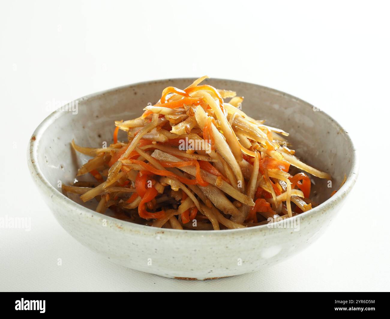 Kinpira gobo Stockfoto