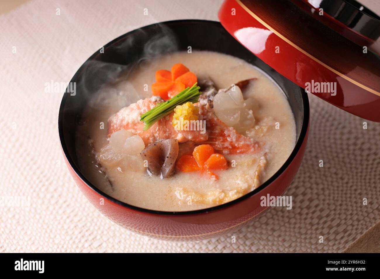 Sake-True-Suppe Stockfoto