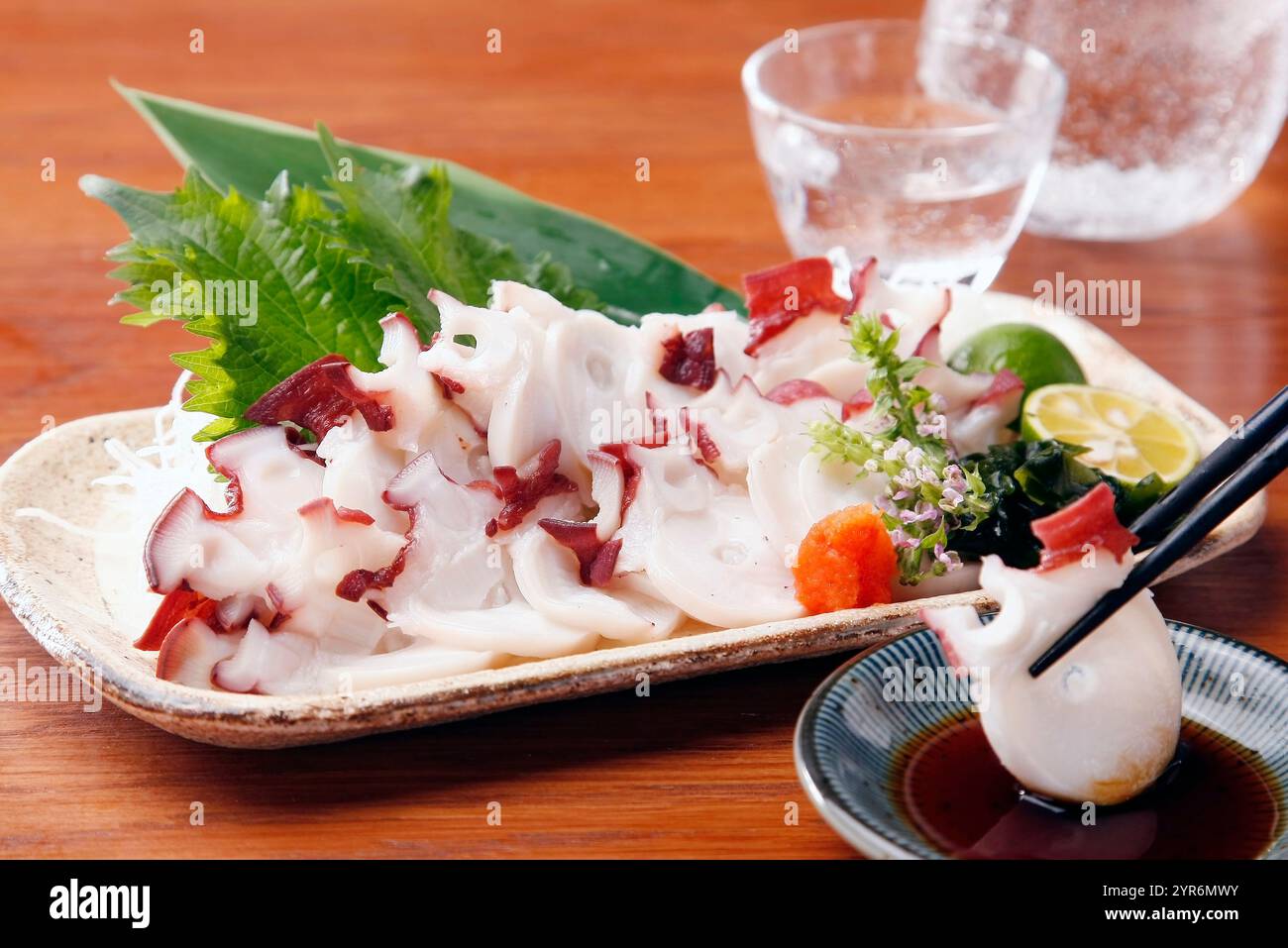 Mizudako sashimi Stockfoto