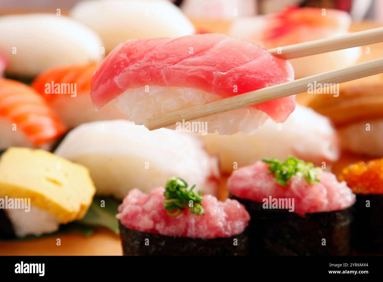 Thunfisch-Sushi-Bild Stockfoto