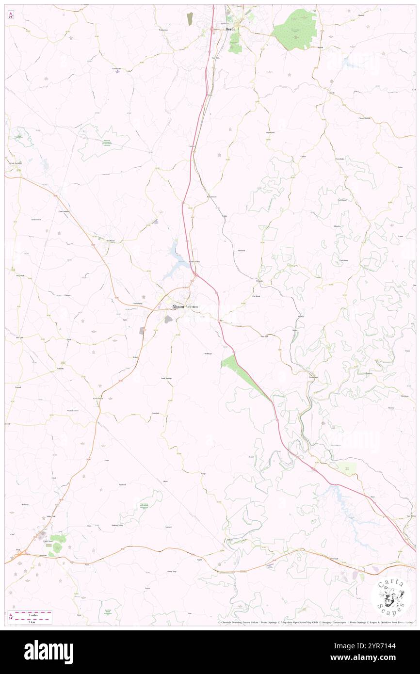 Rockcastle County, Rockcastle County, USA, Vereinigte Staaten, Kentucky, n 37 21' 54'', S 84 18' 57'', Karte, Cartascapes Map, veröffentlicht 2024. Erkunden Sie Cartascapes, eine Karte, die die vielfältigen Landschaften, Kulturen und Ökosysteme der Erde enthüllt. Reisen Sie durch Zeit und Raum und entdecken Sie die Verflechtungen der Vergangenheit, Gegenwart und Zukunft unseres Planeten. Stockfoto