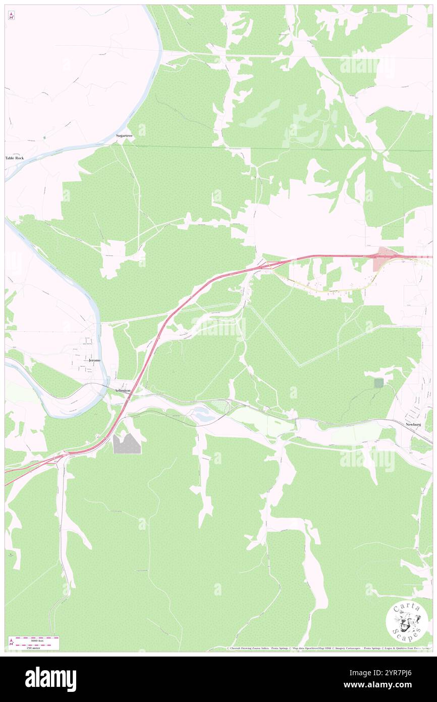 Township of Arlington, Phelps County, USA, Vereinigte Staaten, Missouri, n 37 55' 55'', S 91 56' 54'', Karte, Cartascapes Map, veröffentlicht 2024. Erkunden Sie Cartascapes, eine Karte, die die vielfältigen Landschaften, Kulturen und Ökosysteme der Erde enthüllt. Reisen Sie durch Zeit und Raum und entdecken Sie die Verflechtungen der Vergangenheit, Gegenwart und Zukunft unseres Planeten. Stockfoto