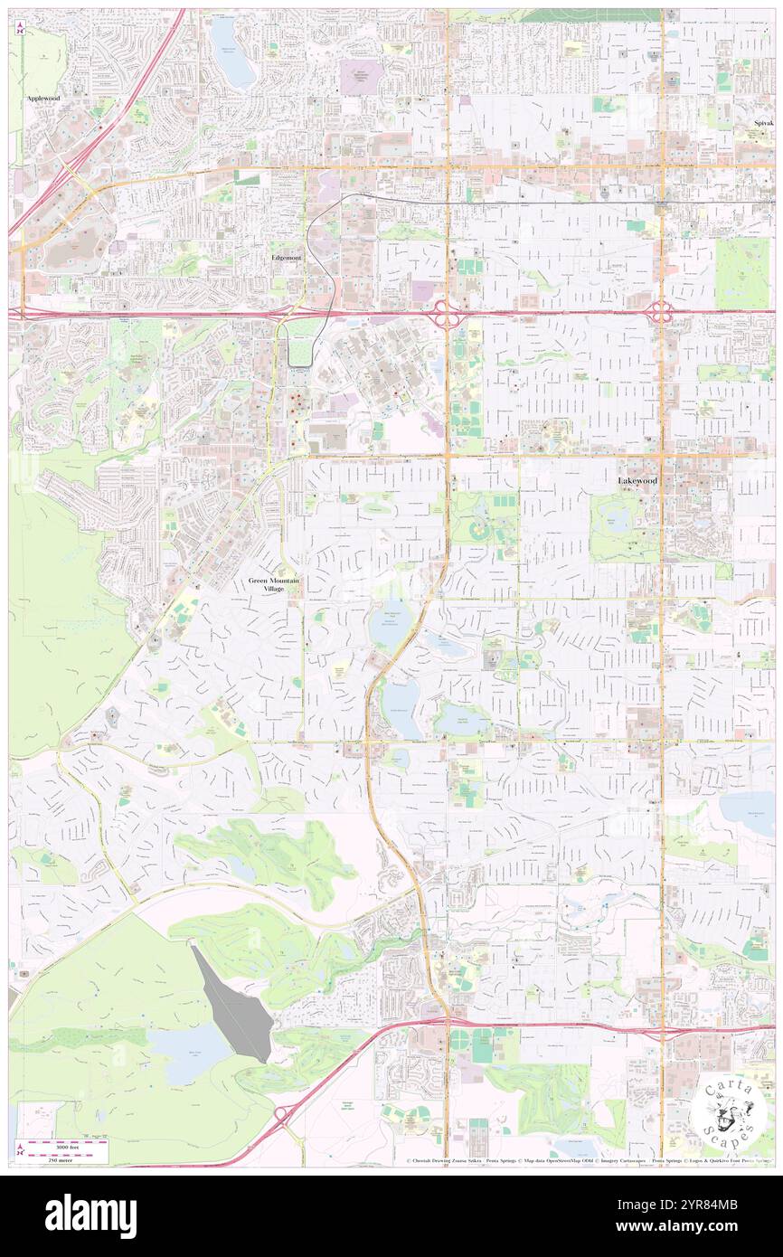 Stadt Lakewood, Jefferson County, USA, Vereinigte Staaten, Colorado, n 39 41' 51''', S 105 7' 1'', Karte, Cartascapes Map, veröffentlicht 2024. Erkunden Sie Cartascapes, eine Karte, die die vielfältigen Landschaften, Kulturen und Ökosysteme der Erde enthüllt. Reisen Sie durch Zeit und Raum und entdecken Sie die Verflechtungen der Vergangenheit, Gegenwart und Zukunft unseres Planeten. Stockfoto