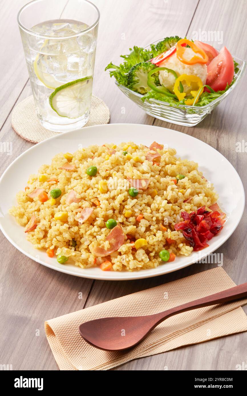 Curry Curry Pilaf Stockfoto